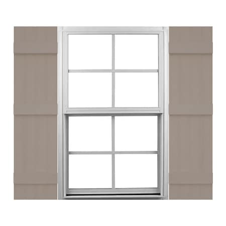 Ekena Millwork 14-in. W x 55-in. H Mid-America Vinyl, Standard Size Four Board Joined Shutters, 008 - Clay, PR 00031455008